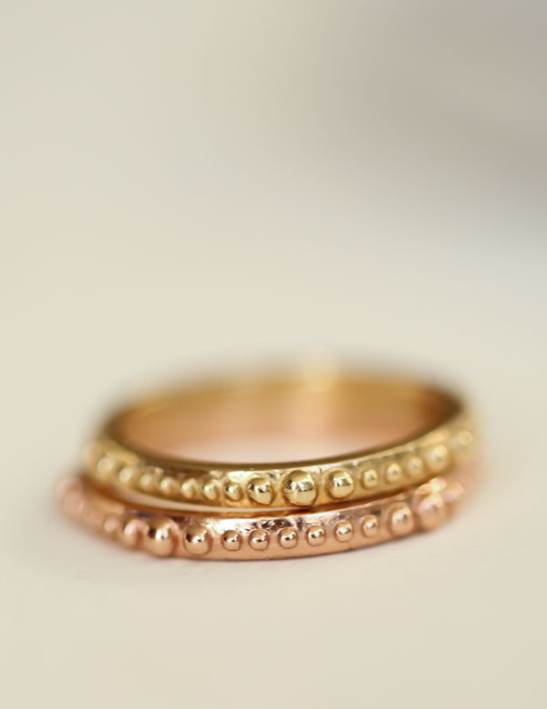 gold stacking ring
