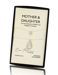 Mother Daughter necklace set in sterling silver