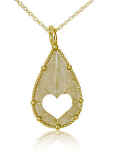 gold heart necklace, love jewelry, mom necklace,