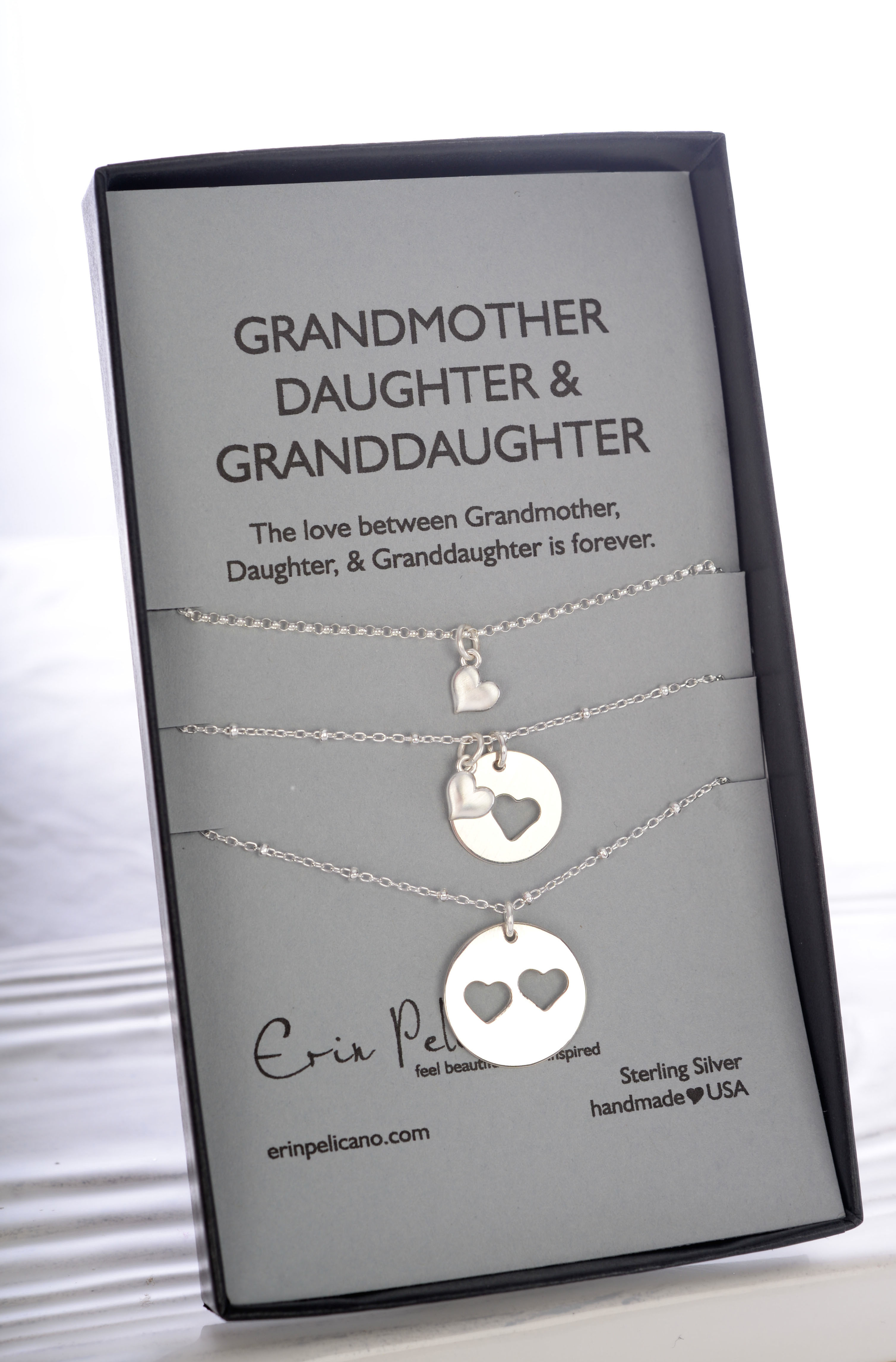 grandmother mother granddaughter necklace