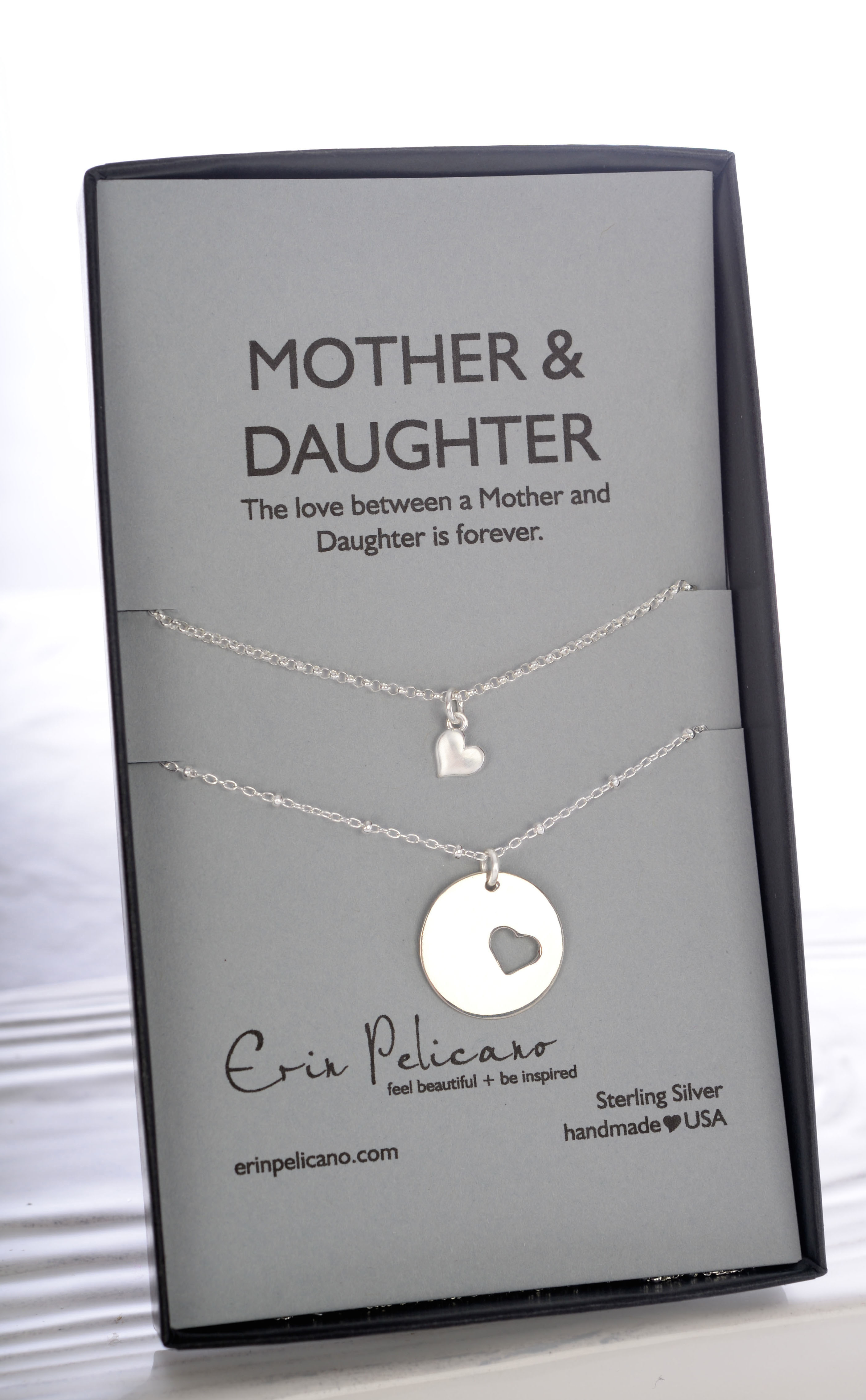 Mother Daughter Necklaces Sterling Hearts | Fine Jewelry ...