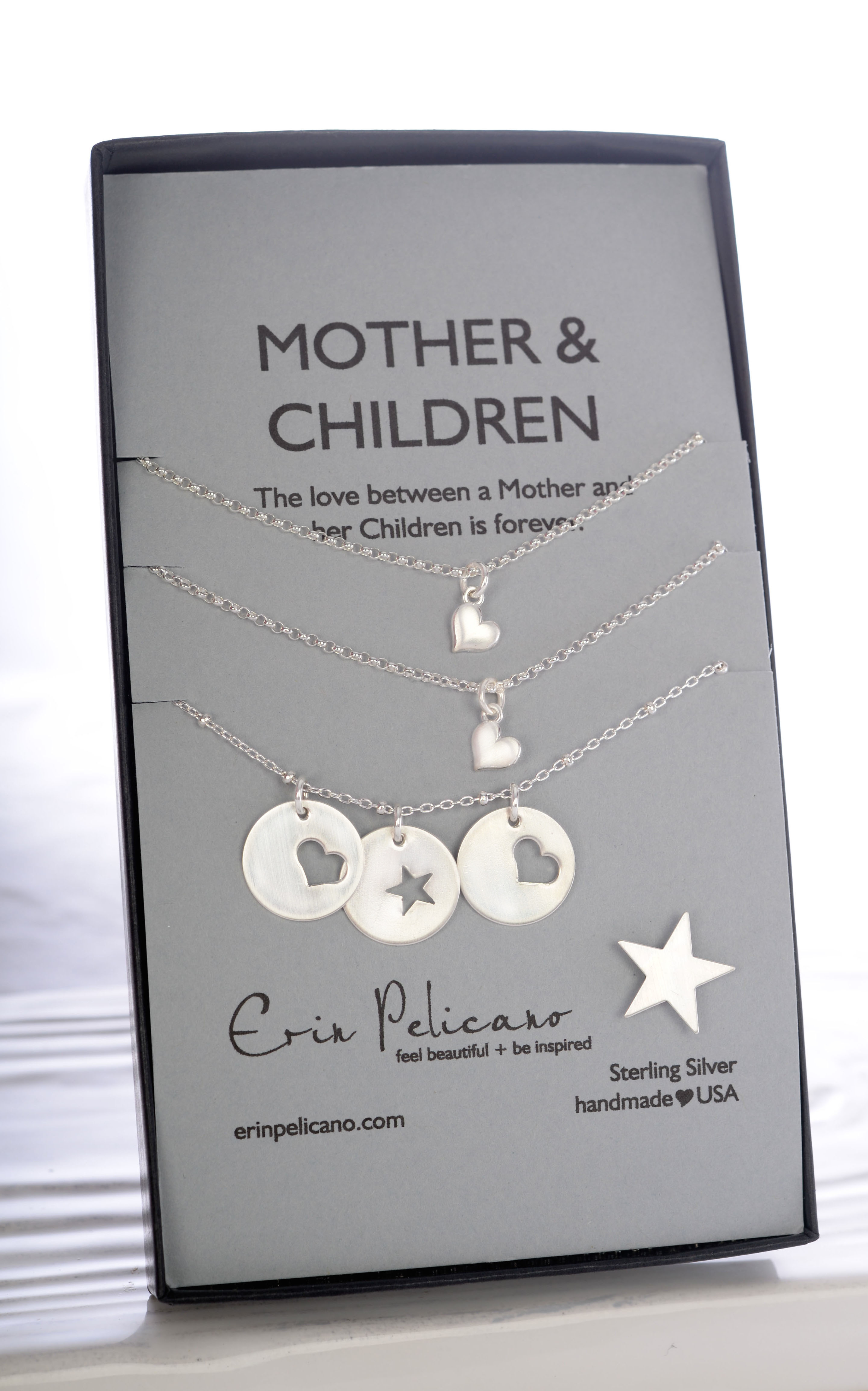 Sterling Mother & Children Charm Necklace | Erin Pelicano