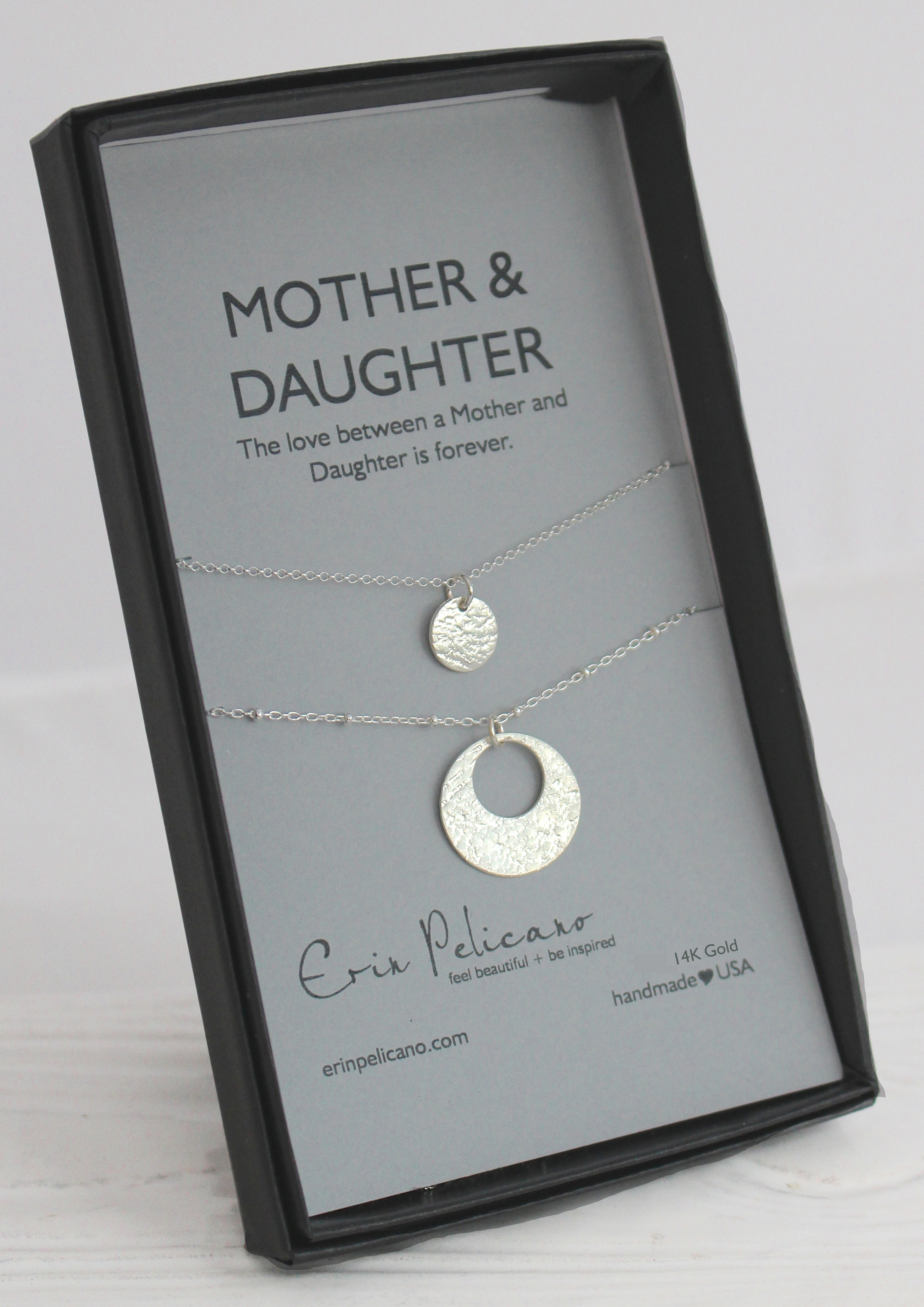 Sterling Mother Daughter Necklaces | Erin Pelicano Jewelry
