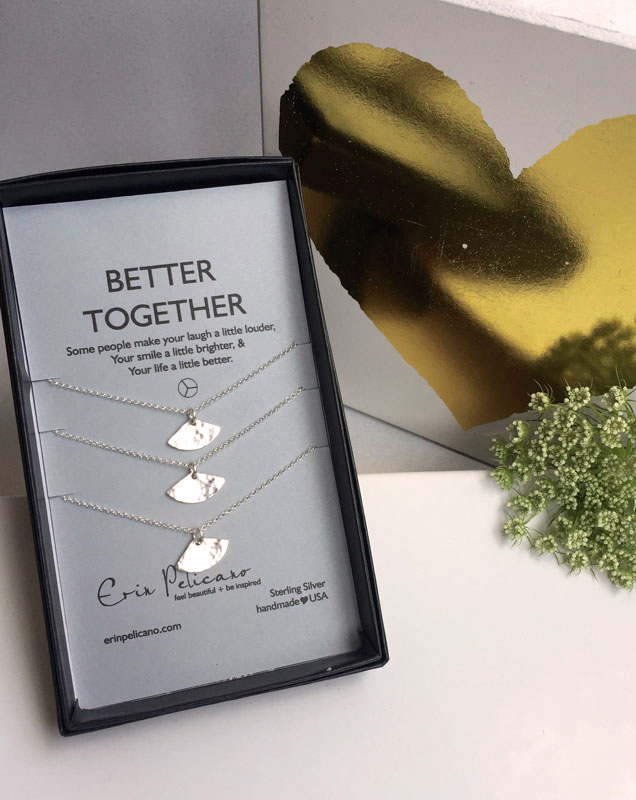 Better Together Three Friendship Necklaces Erin Pelicano Jewelry Set Of Three Friendship Necklaces Sisters Jewelry