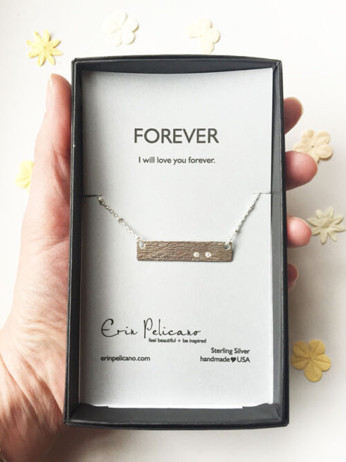 miscarriage remembrance necklace, personalized bar necklace