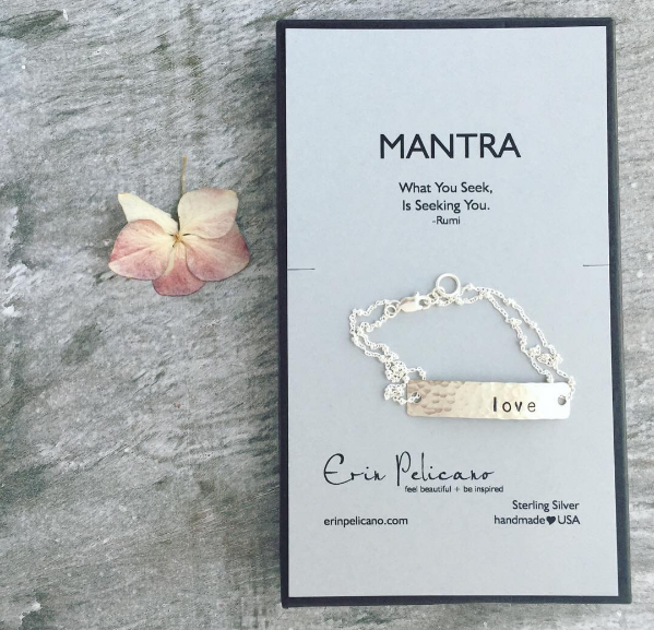 custom mantra bracelet handmade