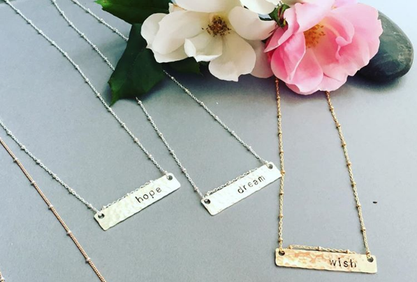 customize a bar necklace