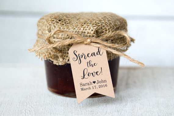 Custom Wedding Jelly Wedding Favors and Custom Tags for Wedding