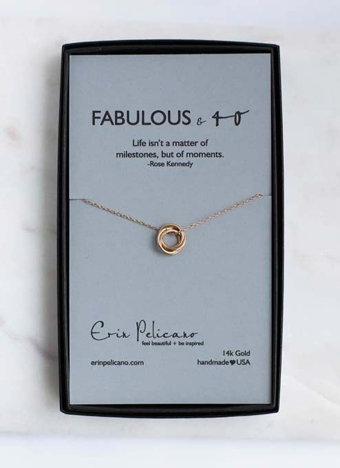 40th Birthday Necklace | Shop Erin 