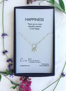 Bridesmaid Jewelry Gift Happiness Necklace