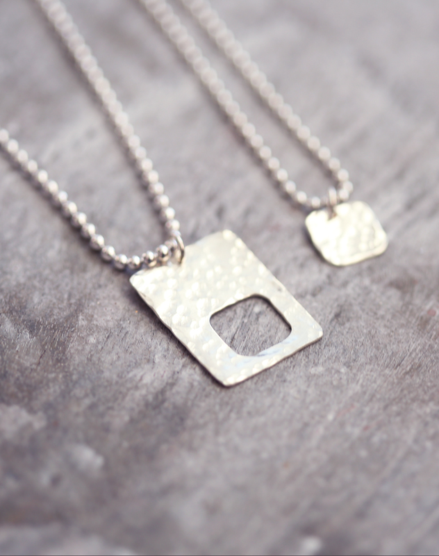 father son necklace pendants