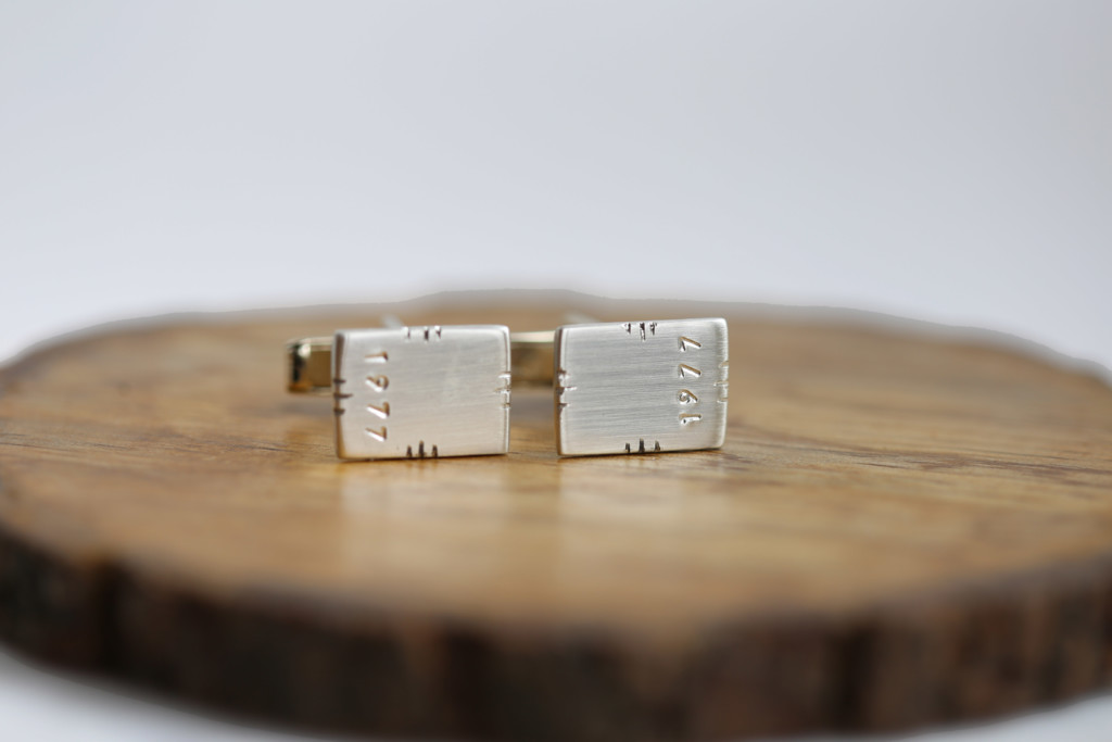 personalize cuff links sterling silver