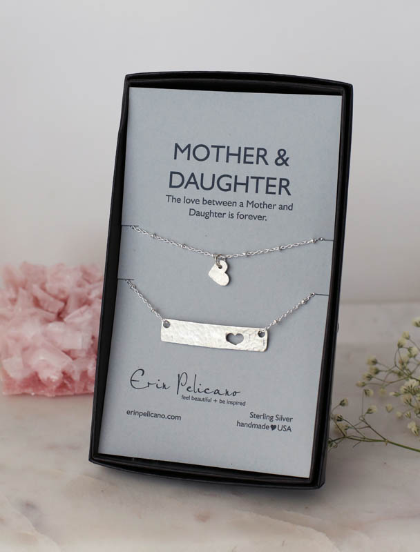 Mother Daughter Bar Necklace Set | Fine 