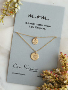 Mother Daughter Necklace Gold Rose necklace