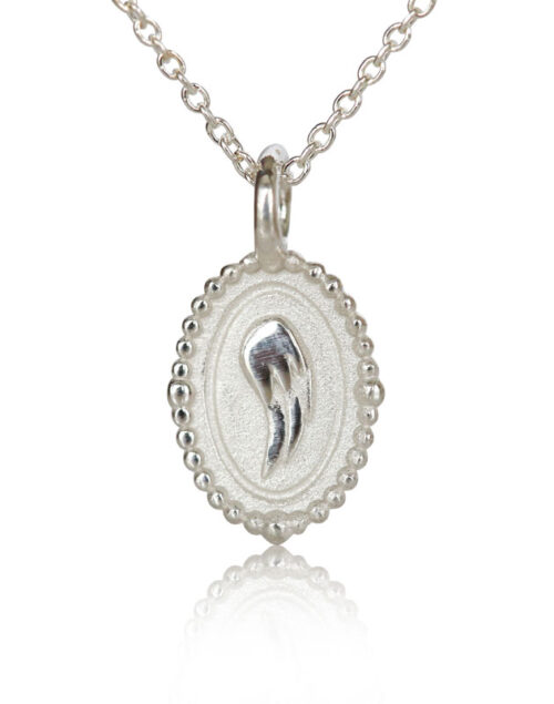 sterling silver angel wing charm necklace, silver angel jewelry memorial necklace