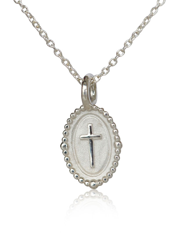 sterling silver cross charm, silver cross jewelry for women