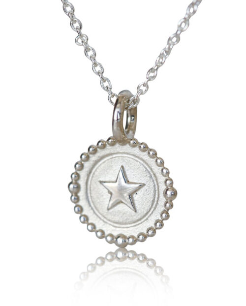 silver star charm necklace silver star jewelry for her