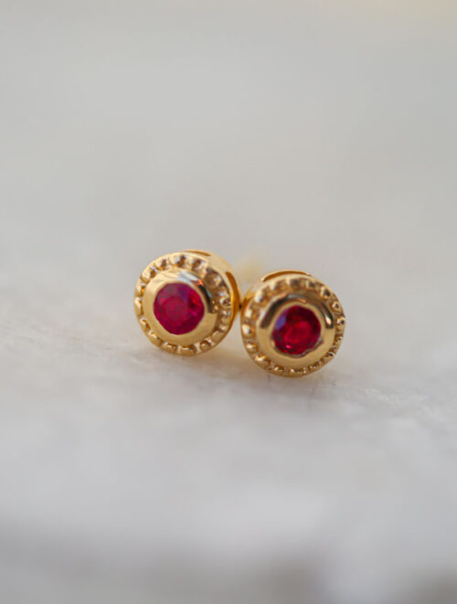 Gold Circle Studs