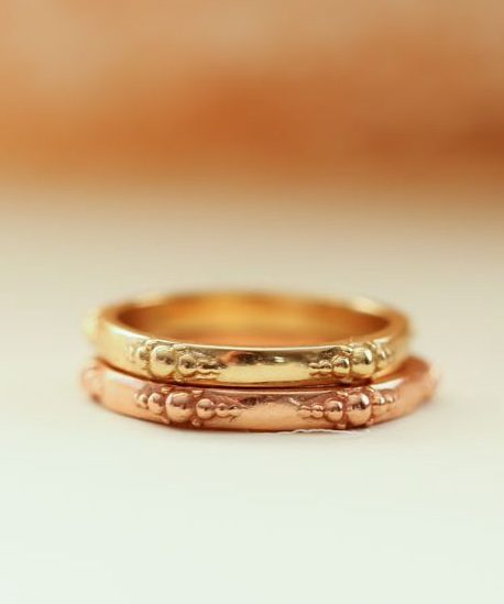 gold stacking ring