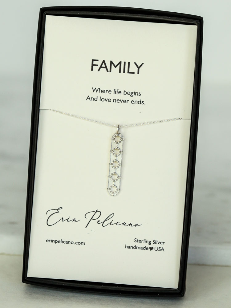 Illuminate Pendant | Silver 14k gold made in USA by Erin Pelicano