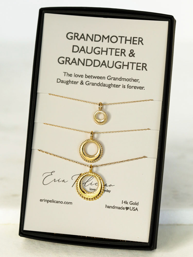 Grandmother Set moon Necklaces | Erin Pelicano made in USA