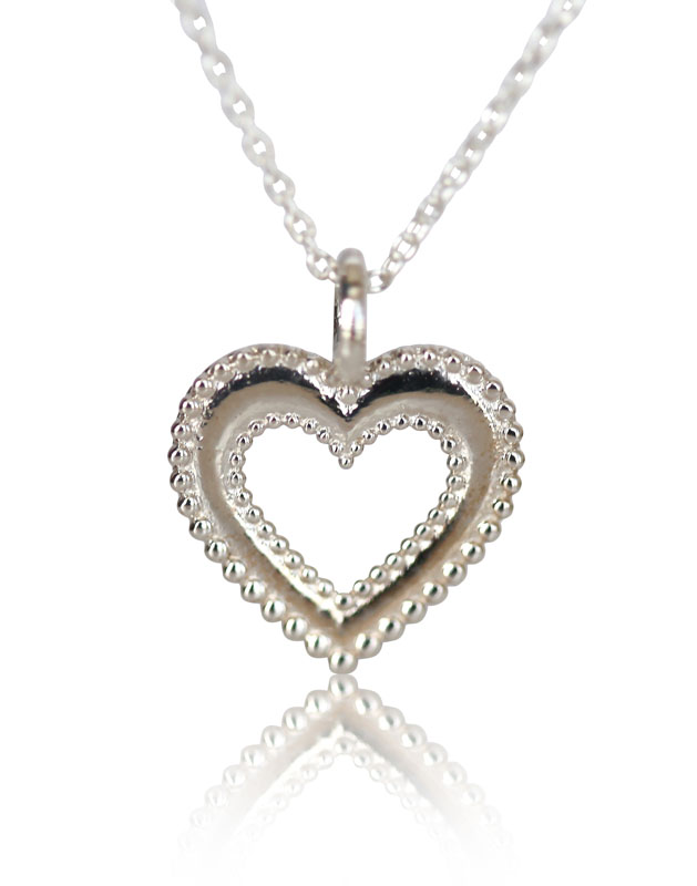 Sterling Silver Zirconia Mum Pendant in Heart – Shiels Jewellers