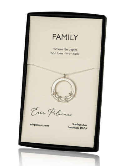 Family Necklace Gift Fine Jewelry made in USA Erin Pelicano