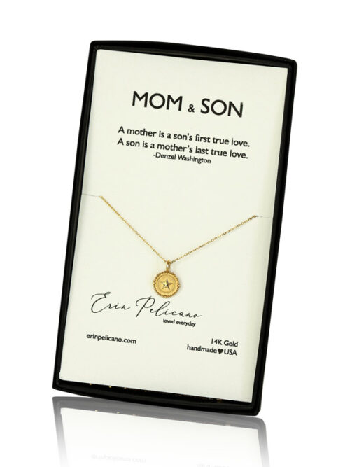 mom son necklace, boy mom gift, mother son jewelry, mother of the groom gift, push present for new mom