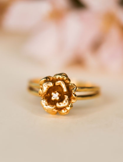 Vintage rose ring discount