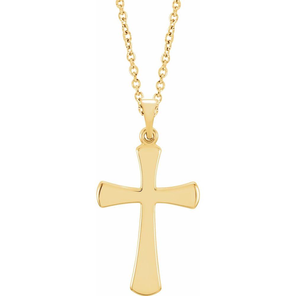 Classic Cross Necklace Silver or Gold