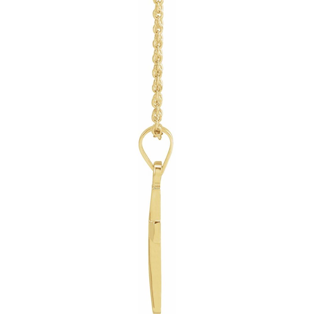 Classic Cross Necklace Silver or Gold - Image 3